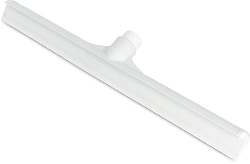 Image of SPARTA 20 inch Floor Squeegee Replacement Head, Seamless Rubber with Rust-Free Plastic Frame for HACCP Compliance, Heavy-Duty Industrial Use, Thermoplastic Rubber, 19.75 Inches, White