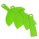 Gatuida 4 piezas Cuchillas de Plástico para Masilla Raspadores Flexibles para Pintura Limpiadores de Adhesivo para Suelos Herramientas de Limpieza para Azulejos y Paredes