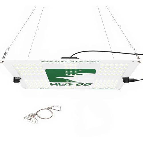 Horticulture Lighting Group HLG 65 V2 4000K 65W LED Quantum Board Grow Light Veg & Bloom with High Efficiency Upgraded Version 2 Samsung LM301B, Full Spectrum Growing Lights for Indoor Plants