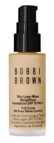 Bobbi Brown Mini Skin Long-Wear Weightless Foundation - Warm Ivory (Very light beige with yellow undertones) .44 fl oz / 13 ml.