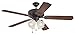 Craftmade K11109 Pro Builder 204 52" Ceiling Fan with CFL Lights and Pull Chain, 5 Blades, Aged Bronze Textured