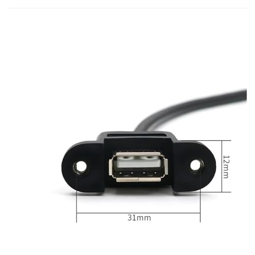 Cable USB hembra de 5 pines con panel de tornillos para placa base 3
