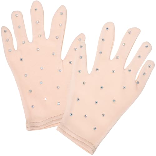 Guantes de patinaje artístico DOITOOL de fibra elástica cómodos para mujer