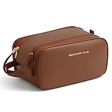 【Conception Double Couche et Grande Capacité】 Cette trousse de toilette spacieuse à deux couches peut facilement accueillir une variété de produits de maquillage, de soins de la peau et d'accessoires de beauté. Elle peut également accueillir de grands flacons de lotion et des produits de voyage pour un mois.