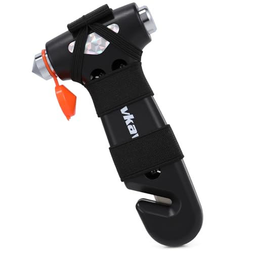 Dlvkavo Window Breaker, 3-in-1 Emergency Escape Tool with Car Safety