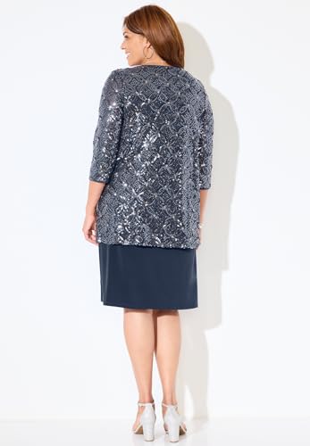 Catherines Women's Plus Size Mesh Flyaway Sheath Dress2