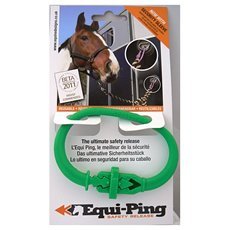 Equi-Ping - Green. Equine Horse Safety Release Tether Tie
