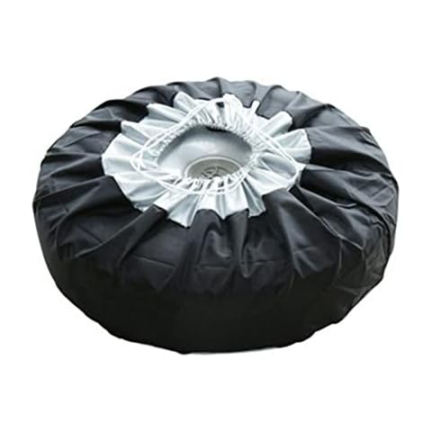 EKDJKK Car Black Sliver 13-19'',17-22'' Spare Tire Tyre Wheel Cover Bag with Carrying Handles ote Car Wheel Protector Storage Bag (80cm) Cover