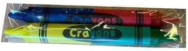 Double-Sided No-Roll Hexagonal Shape Cello Crayons - 500 Sets of 2-Packs in Cello (1,000 Bulk Crayons) Pre-Wrapped for Restaurants, Parties, Classrooms, and Events