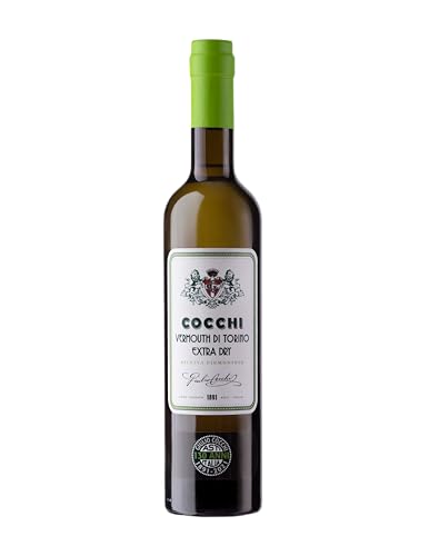 Cocchi Extra Dry Italian Vermouth | 50 cl | 17 percent | Notes of Apple Mint and Lemon | Perfect for Martini Cocktails