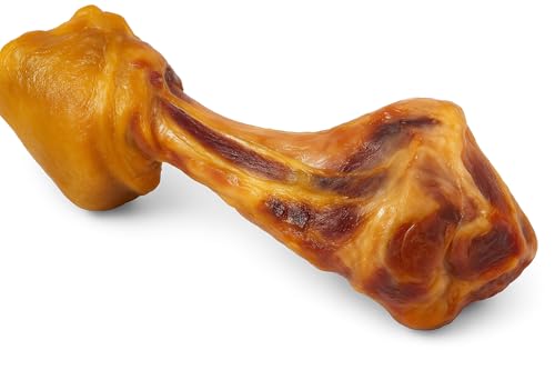 Bogar - Simply Wild - Hundeknochen – Hundefutter als Ergänzung zur täglichen Ernährung – Hundeleckerli in Form eines getrockneten Mega-Schweineknochens – Unterstützt die Hundepflege & Zahngesundheit