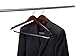 10 Quality Hangers Wooden Curved Hangers Beautiful Sturdy Suit Coat Hangers with Locking Bar Chrome Hooks (10)