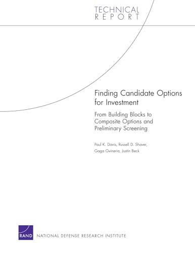 Finding Candidate Options for Investment: From Building Blocks to Composite Options and Preliminary Screening (Technical Report)