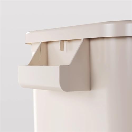 Papelera de baño con mango resistente y diseño moderno de plástico de 32L 5