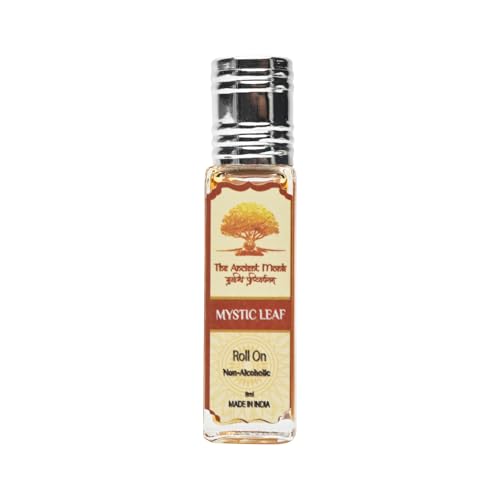 Image of Roll-On | 100% Natural Alcohol-Free Perfume Oil | Long-Lasting Unisex Fragrance | Ayurvedic Perfume for Men & Women - 8 ml (Mystic Leaf)