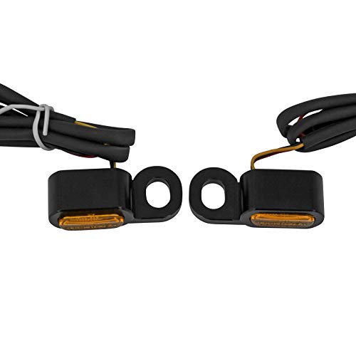 HDBUBALUS Indicateur de clignotant de signal de direction pour moto LED pour Harley Touring Street Glide FLHR 2014-2020 Softail 2016-2017 1 paire