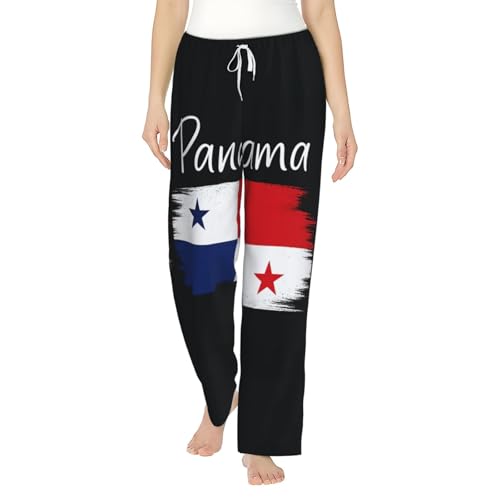Pantalon de pyjama femme extensible avec poches bas de nuit artistique grande taille