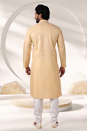 Men's Indian Tunic Kurta Pyjama Set Wedding Party Wear Ethnic Festive Season Dress Suit4