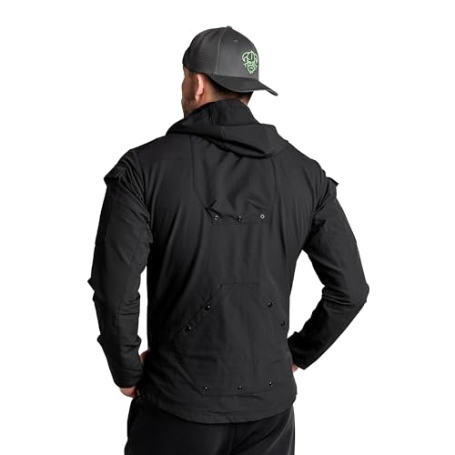 ODIN Disc Golf Jacket – Lightweight, Water-Resistant Fleece with 4-Way Stretch, YKK Zippers, Hood – Ideal for Spring/Fall4