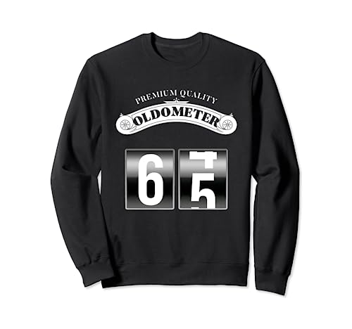Oldometro retro 64-65 divertido cumpleaños 65 Sudadera