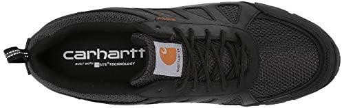 Carhartt Men's Lightweight Wtrprf Low-Height Work Hiker Soft Toe CMO3181 Industrial Boot, Black Leathe/Nylon, 8 M US | Image 4
