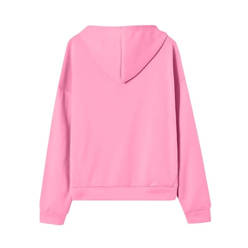 OIOLOYJM Zipper Hoodies for Women Long Sleeve Oversized Sweatshirts Y2k Drawstring Soft Jacket 2025 Fall Fashion with Pockets