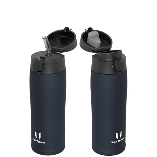 Sparrow Borraccia Termica bambini 500ml - Bottiglia Termica - 2 Coperchi