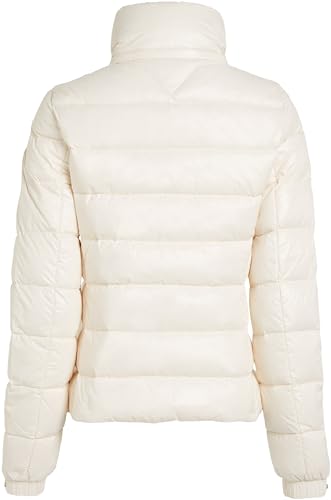 Tommy Hilfiger Damen Steppjacke Down Feminine Gloss Leicht, Elfenbein (Ivory Petal), L – Ansicht 5