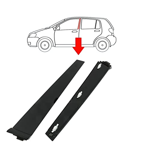 MKAREPART Door B Pillar Plastic Moulding Trims Panel Set 1473673, 1473674, 1473675, 1473676 (Set of 4), Black, Rear Right - Image 4