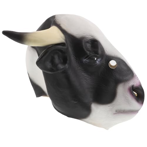 Masque de vache latex intégral réaliste FRCOLOR accessoire cosplay