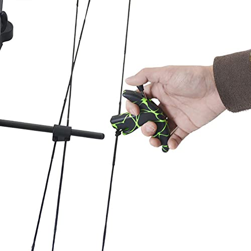 Lizhoumil Thumb Bow Release, 3 Finger Thumb Trigger Caliper Grip Compound Bow Release Aid, Recurve Bow Releaser Aid Tool, Replaceable Bow Release Trigger Caliper Grip Black #TOP4