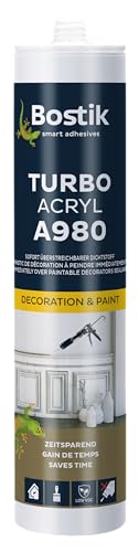 Bostik A980 Turbo acrílico blanco 1K sellador acrílico cartucho de 300 ml