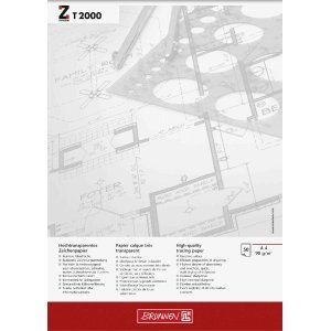 Brunnen 10 x Entwurfblock Zanders T2000 A4 90g/qm 50 Blatt