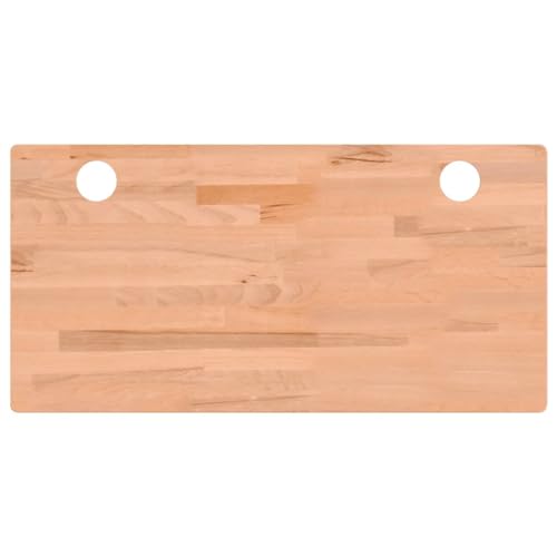 vidaXL Schreibtischplatte 100 x 50 x 4 cm aus massivem Buchenholz