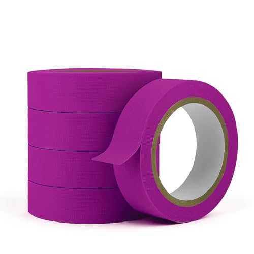 CAOXIAOXUYAO Neon Fluorescent Gaffer Tape，Purple UV Reflective Tape Fluorescent, Glow in The Dark...