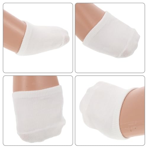10 Pairs Invisible Half Socks for Women Sweat Absorbing No Show for High Heels, Breathable Cotton Forefoot Socks,4