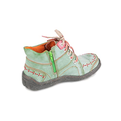 Women's Lace-Up and Side Zipper Ankle Boots Hand Stitching Upper Women's Boots2