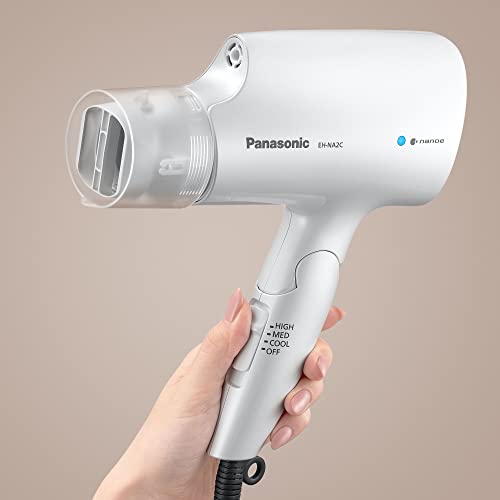 Panasonic nanoe Compact Hair Dryer EH-NA2C-W (White) - Japanese Nanoe Techonology, Foldable Travel Blow Dryer with Oscillating Quick Dry Nozzle, 1400W Lightweight Portable Hair Dryer, Anti-Frizz - image 9