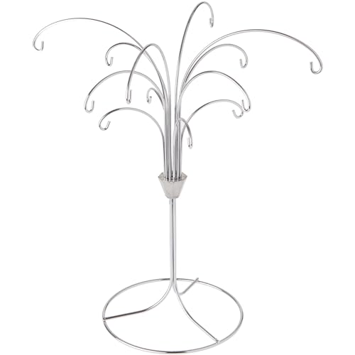 Bard's 12 Arm Silver-toned Ornament Stand, Tree, 11.5