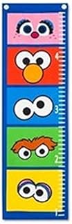 Sesame Street Growth Chart Big Bird, Oscar the Grouch, Cookie Monster, Elmo and Abby Cadabby.