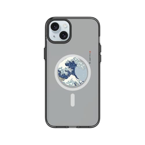 Coque iPhone 15 Plus supérieure MagSafe JellyTint transparente noire