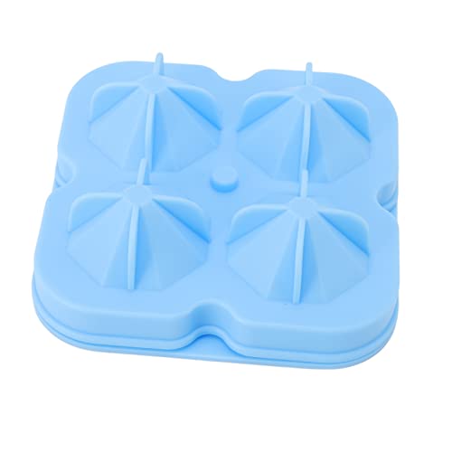 Molde de silicona para cubitos de hielo con 4 cavidades miniatura 6