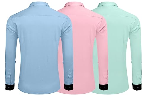 Image of Zombom Men's Striped Regular Fit Shirt