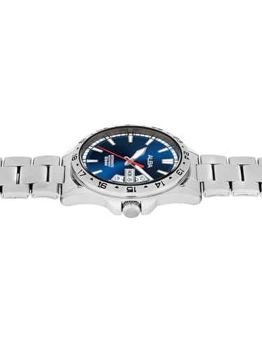 ALBA Stainless Steel Men Analog Wristwatch Al4475X1, Blue Dial, Blue Band - Image 4