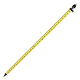 AdirPro 2M Aluminum 3-Position Snap-Lock Rover Rod – Well Made Bright Colored with Carry Strap for Professional & Personal Use (Yellow)