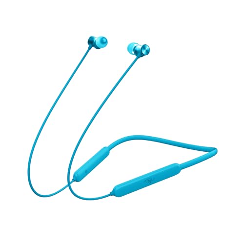 Image of Itel IEB54 Pro Bluetooth in-Ear Earphones | AI ENC | 35 Hours Playback | 10mm Bass Boost Drivers | Fast Charging (10mins = 4hrs Playback) | Magnetic Earbuds | Water Resistant | Neon Blue