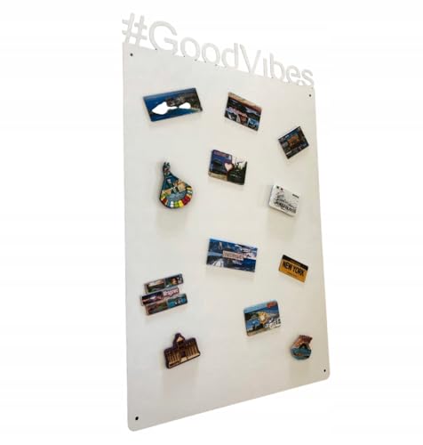 STALFORM Metal Tableau Magnétique Mural Blanc GoodVibes 80x50 cm, Plaque Aimanté, Acier Inoxydable, Cuisine, Bureau, Chambre D'enfant, pour Lettres Magnétiques, Chiffres, Notes, Photos STALFORM Metal Tableau Magnétique Mural Blanc GoodVibes 80x50 cm, Plaque Aimanté, Acier Inoxydable, Cuisine, Bureau, Chambre D'enfant, pour Lettres Magnétiques, Chiffres, Notes, Photos