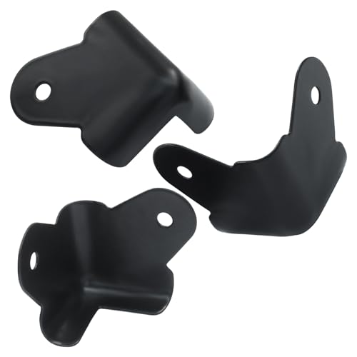Image of 12Pcs Black Cabinet /Amp Speaker Corners Protector Iron Speaker Edge Safety Guard Replacement for DJ Stage Speaker, Subwoofer