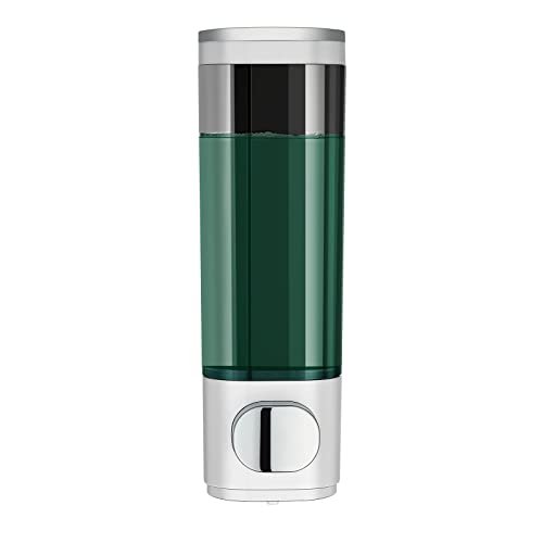 modunful Shampoo and Conditioner Dispenser,No Drill Shower Dispenser 1 Chamber Shampoo Set for Shower Wall Mounted Body Wash for Bathroom,Large Capacity,White