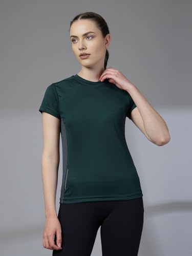 Image of CHKOKKO Gym Tshirt for Women Workout Dry Fit t Shirt Sports Tshirt Lightweight Round Neck Breathable Half Sleeve Activewear Mesh Running Yoga Tops for Woman